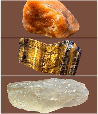 Collection of natural unprocessed gemstones - Country of origin Brazil. Directly from nature. 