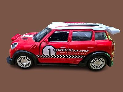 Mini Cooper - Metal Model. Doors open. Length 12 cm.