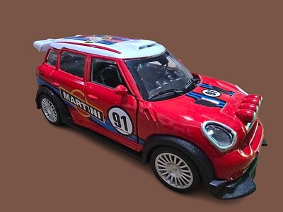 Mini Cooper - Metal Model. Doors open. Length 12 cm.