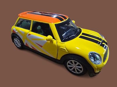 Mini Cooper - Metal Model. Doors open. Length 12 cm.