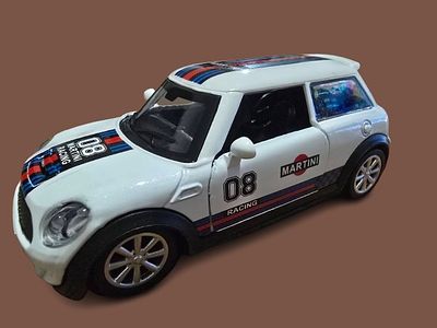 Mini Cooper - Metal Model. Doors open. Length 12 cm.