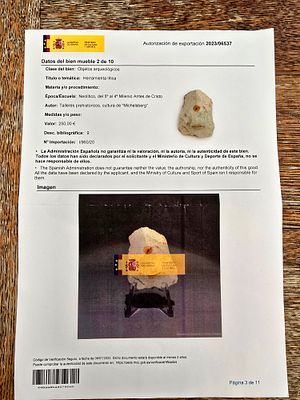 Stone tools (lithic tools) from the Neolithic period, from the 5th to 4th millennium BC 