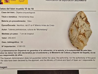Stone tools (lithic tools) from the Neolithic period, from the 5th to 4th millennium BC 