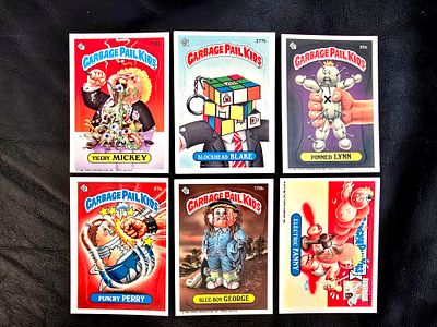 The Garbage PailKids - Original American vintage playing cards from 1986-1987. Some are rare 