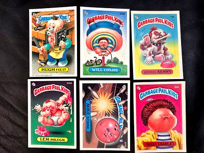 The Garbage PailKids - Original American vintage playing cards from 1986-1987. Some are rare 