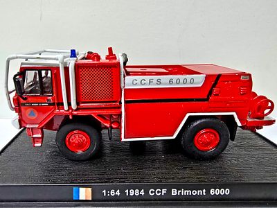 CCF Brimont 6000 fire engine in service with firefighters in France 1984. A high-quality and 