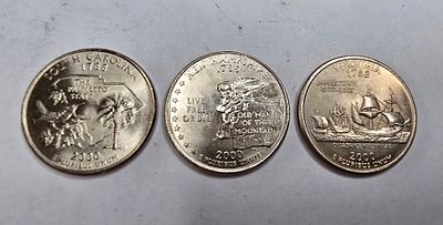 מטבעות רבע דולר אמריקאי מסדרת "50 המדינות" של ארה"ב. במצב חדש! 
אנו מפרסמים את כל הסידרה המלאה 