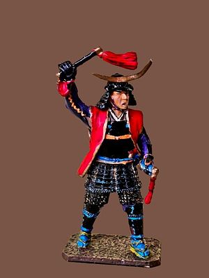 The most prestigious series - metal figurine of a warrior from the Sengoku period (戦国時代) from 