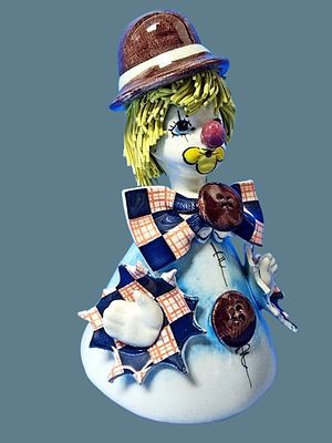 Handmade, signed clown bell made by Zampiva Italy. An impressive and unique item. 
Made entirely 