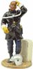 The rare series - a metal figurine of a firefighter from Ivory Coast in 1999, signed, made by Image - 2