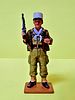 Metal statuette of a soldier of the French Foreign Legion (L&eacute;gionnaire) 1957. The figurine Image - 1