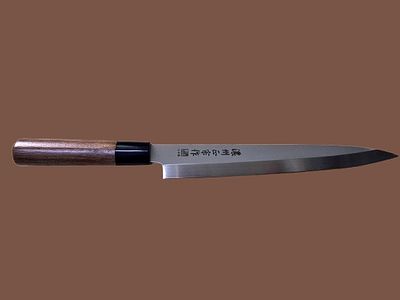 Professional Japanese chef knife - Yanagiba (new in original packaging. Used and preserved 