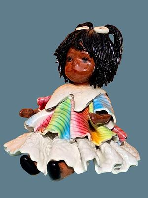 Handmade, signed clown made in Zampiva, Italy. An impressive and unique item. 
Made entirely by 