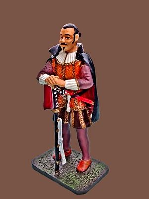 The most prestigious series - metal figurine of a warrior from the Sengoku period (戦国時代) from 