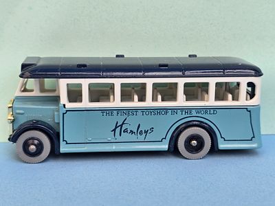 A collectible metal model of an AEC Regal bus manufactured by Lledo from the "Days Gone" series 