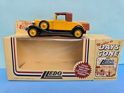 A collectible metal model of the Rolls-Royce Playboy Brewster from the early 1930s. Made in 