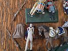 Collection of plastic/molded figurines - fragments, defects, damage. Fractures, deficiencies, damageImage - 1