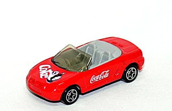 A collectible metal model of an MG MGF 1.8i car from Matchbox, as part of a collaboration 