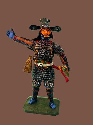 The most prestigious series - metal figurine of a warrior from the Sengoku period (戦国時代) from 