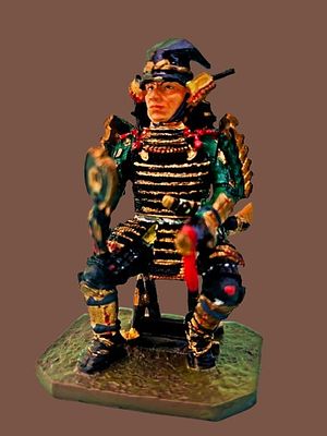 The most prestigious series - metal figurine of a warrior from the Sengoku period (戦国時代) from 