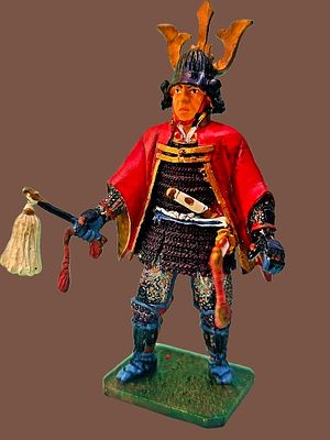 The most prestigious series - metal figurine of a warrior from the Sengoku period (戦国時代) from 