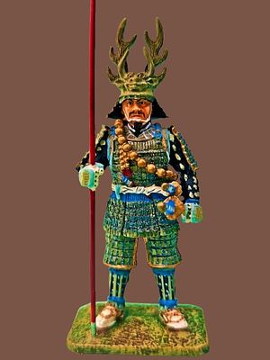 The most prestigious series - metal figurine of a warrior from the Sengoku period (戦国時代) from 