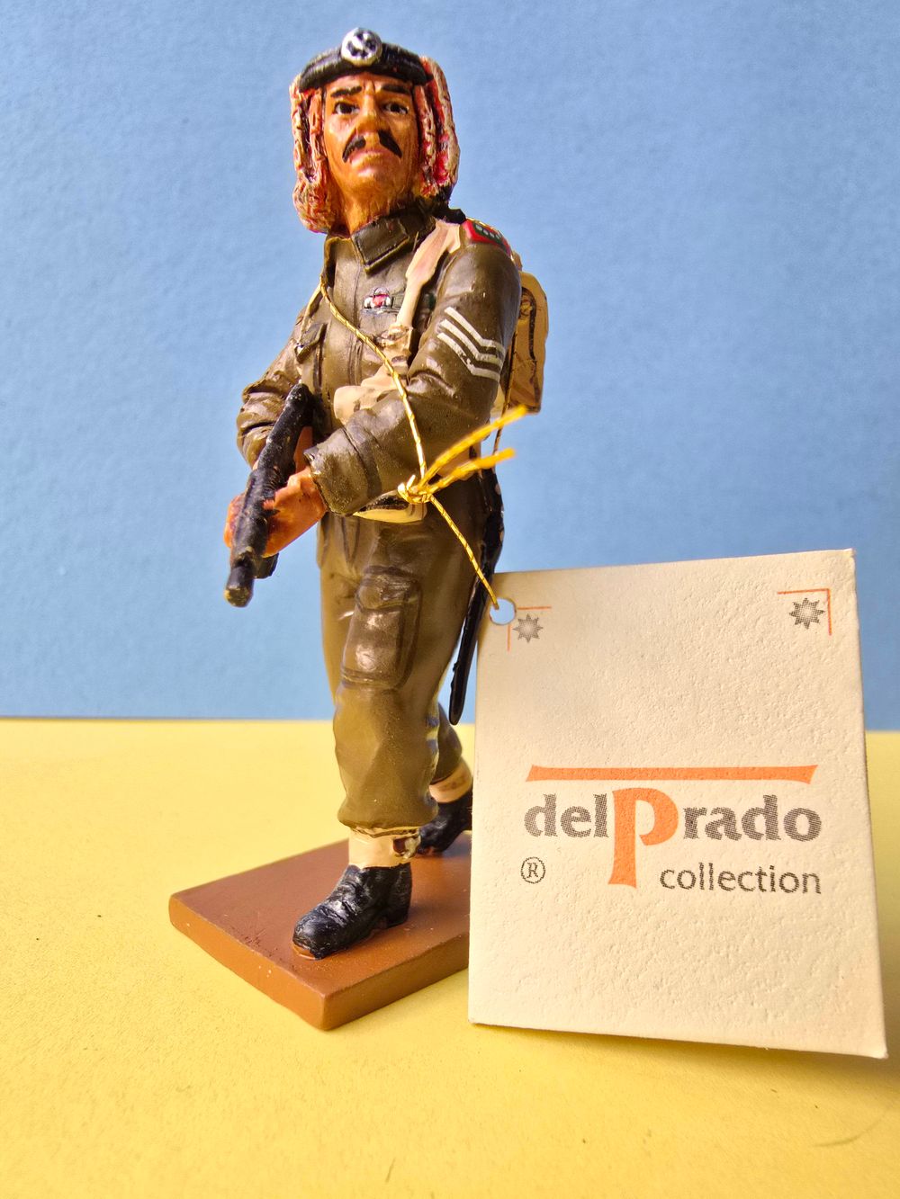 Del Prado Collectible Soldier Metal Figurine. The statuette depicts a Jordanian Legion soldier 