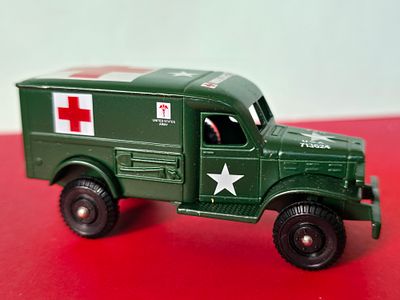Collectible metal model of a Dodge WC54 military ambulance. Made by Lledo, from the "Days Gone" 