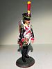 Signed metal figurine from Napoleon Bonaparte's army - French infantry trumpeter from 1809 Image - 2