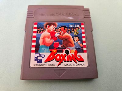 An original Nintendo Game Boy game cassette titled "Boxing" (also known as Boxing (Tonkin 