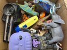 A diverse collection of plastic collectibles. Unsorted. Various situations.Image - 5