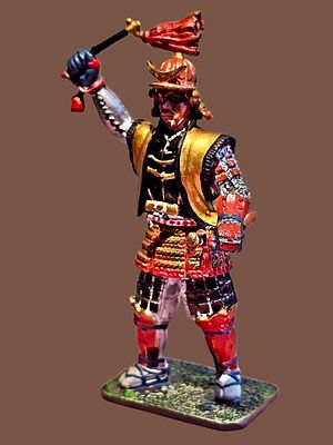 The most prestigious series - metal figurine of a warrior from the Sengoku period (戦国時代) from 