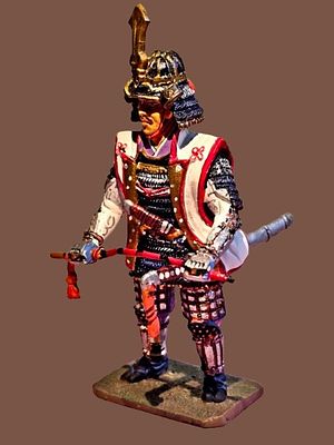 The most prestigious series - metal figurine of a warrior from the Sengoku period (戦国時代) from 