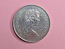 A British "Crown" coin from 1980, issued to commemorate the 80th birthday of the Queen Mother Image - 1