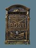 Antique-style mailbox "like it used to be" made of cast iron with a bronze finish, weighing 3.7 kg.Image - 2