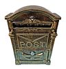 Antique-style mailbox "like it used to be" made of cast iron with a bronze finish, weighing 3.7 kg.Image - 3