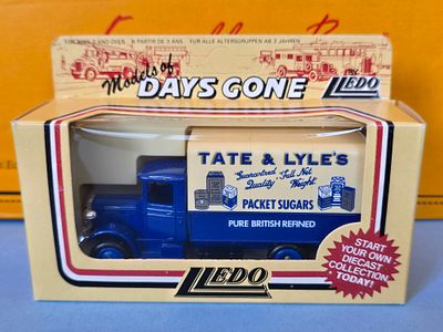 A collectible diecast model of a truck manufactured by the British company Lledo, from the 
