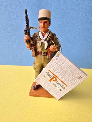 Del Prado Collectible Soldier Metal Figurine. The statuette depicts a French soldier from 1957. 