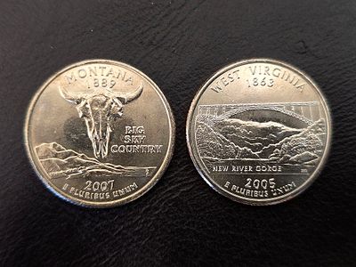 US Quarter Dollar Coins from the "50 States" Series of the United States. In new condition! 
We 