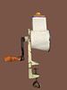 An antique, hand-operated cast metal food grater (also known as a grinder or almond and cheese Image - 3