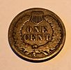 American "Indian Head Cent" coin from 1901. The coin depicts the image of "Liberty" wearing a Image - 1
