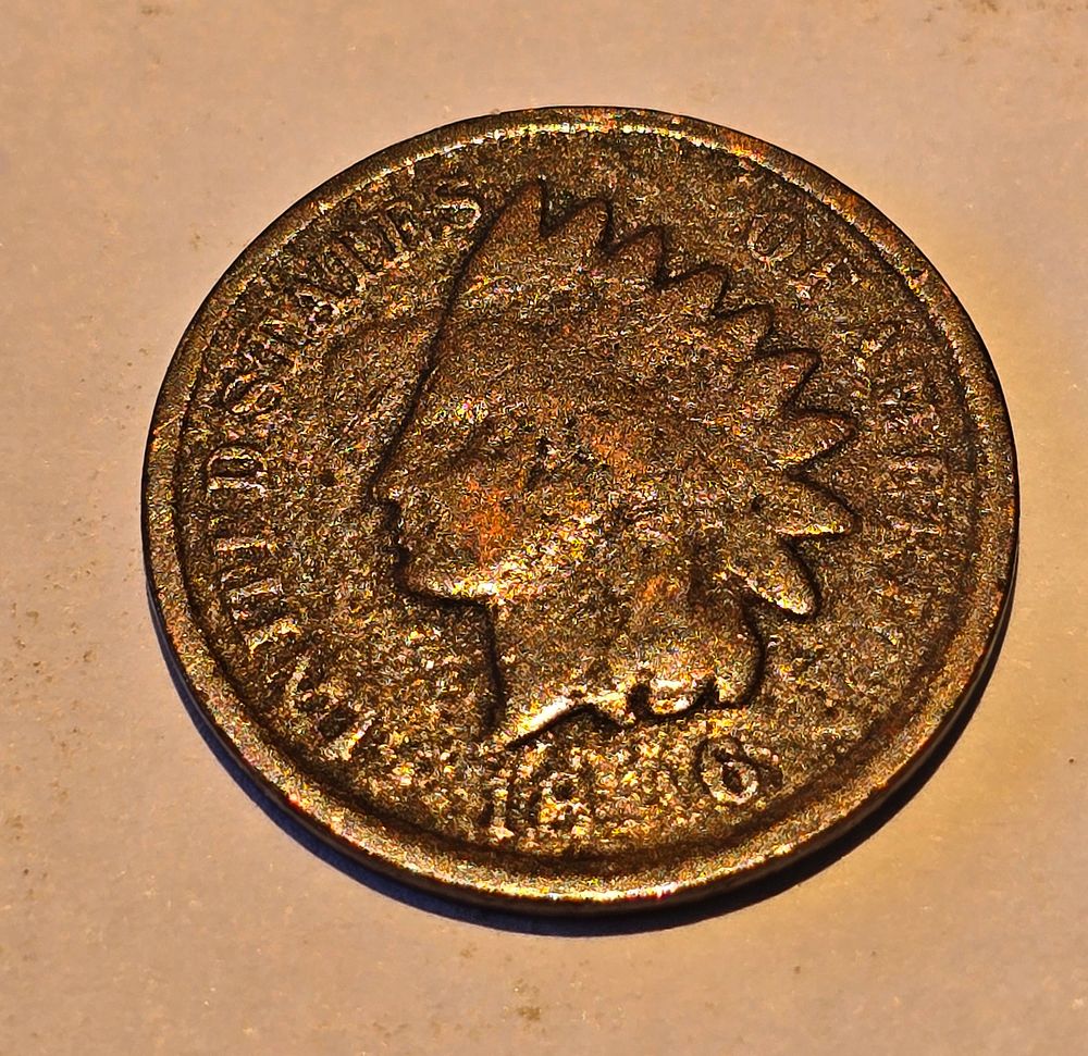 American "Indian Head Cent" coin from 1816?. The coin depicts the image of "Liberty" wearing a 
