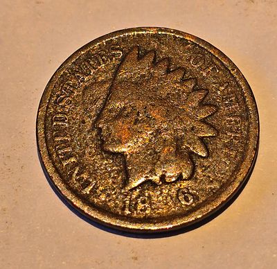 American "Indian Head Cent" coin from 1816?. The coin depicts the image of "Liberty" wearing a 
