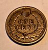 American "Indian Head Cent" coin from 1901. The coin depicts the image of "Liberty" wearing a Image - 1