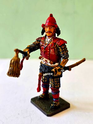 The most prestigious series - metal figurine of a warrior from the Sengoku period (戦国時代) from 