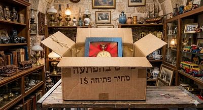 פריט בהפתעה - פתחנו את הקופסה!. שעון כיס קלאסי בסגנון וינטאג' / עתיק, המגיע בקופסת תצוגה מרופדת 