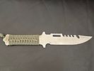 Hunting/commando/survival knife made in the U.S.A. Saber. Blade: Made of stainless steel, with Image - 4