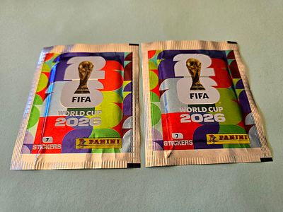 2 חבילות מדבקות רשמית של מונדיאל 2026 (FIFA World Cup 2026) מבית Panini (פאניני). תכולת חבילה: 