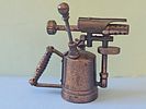 A vintage cast metal pencil sharpener in the shape of a gas burner (Blowtorch), usually Image - 2