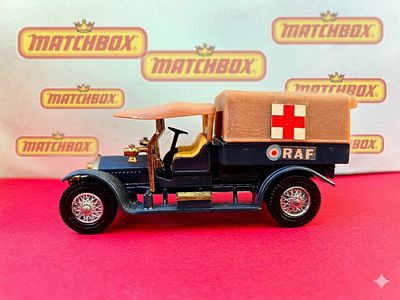 Collectible Matchbox Models of Yesteryear Y-13 1918 Crossley RAF Tender truck. The model 